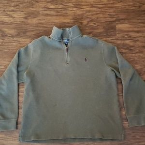 Mens polo half zip pullover